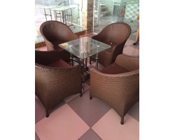 Thanh Lý Bộ Ghế Giả Mây Thúng Cafe